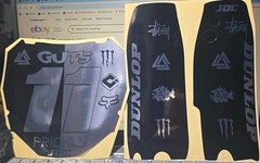 Combo ODI Number Plate Decal & Tuttio Fork Guard Decal – As Is – Item#37
