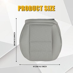 For Mercedes Benz GLK250 GLK300 08-15 Driver Bottom Leather Seat Cover Gray 1-5X