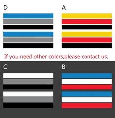 Tricolor Racing Stripe Graphics Sticker For BMW Audi VW Honda Toyota Side Decal