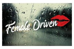 STICKERCORP – FEMALE DRIVEN – CAR WINDOW DECAL VINYL STICKER