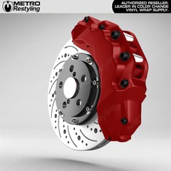 3M Reflective Dark Red Vinyl Wrap Vehicle Brake Caliper Film Sheet Roll