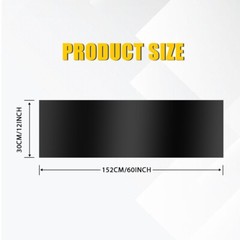60×12” Window Tint Windshield Sun Visor Vinyl Decal Strip Sticker Matte Black