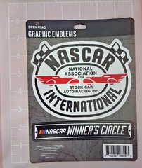 Nascar International Adhesive Vinyl Decal 5 1/2″X 5 1/2″ for Car or Window