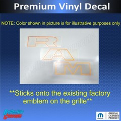Ram TRX & RHO – RAM Grille Emblem Emblem Overlay Decal Sticker