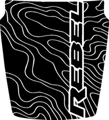 Hood New Graphic Compatible with Ram Rebel Topographic Hood Truck Vinyl Decal