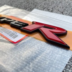 Genuine/JDM Type R Emblem For Honda Civic FK2 FD2 FN Rear Badge 75717-SMT-E00