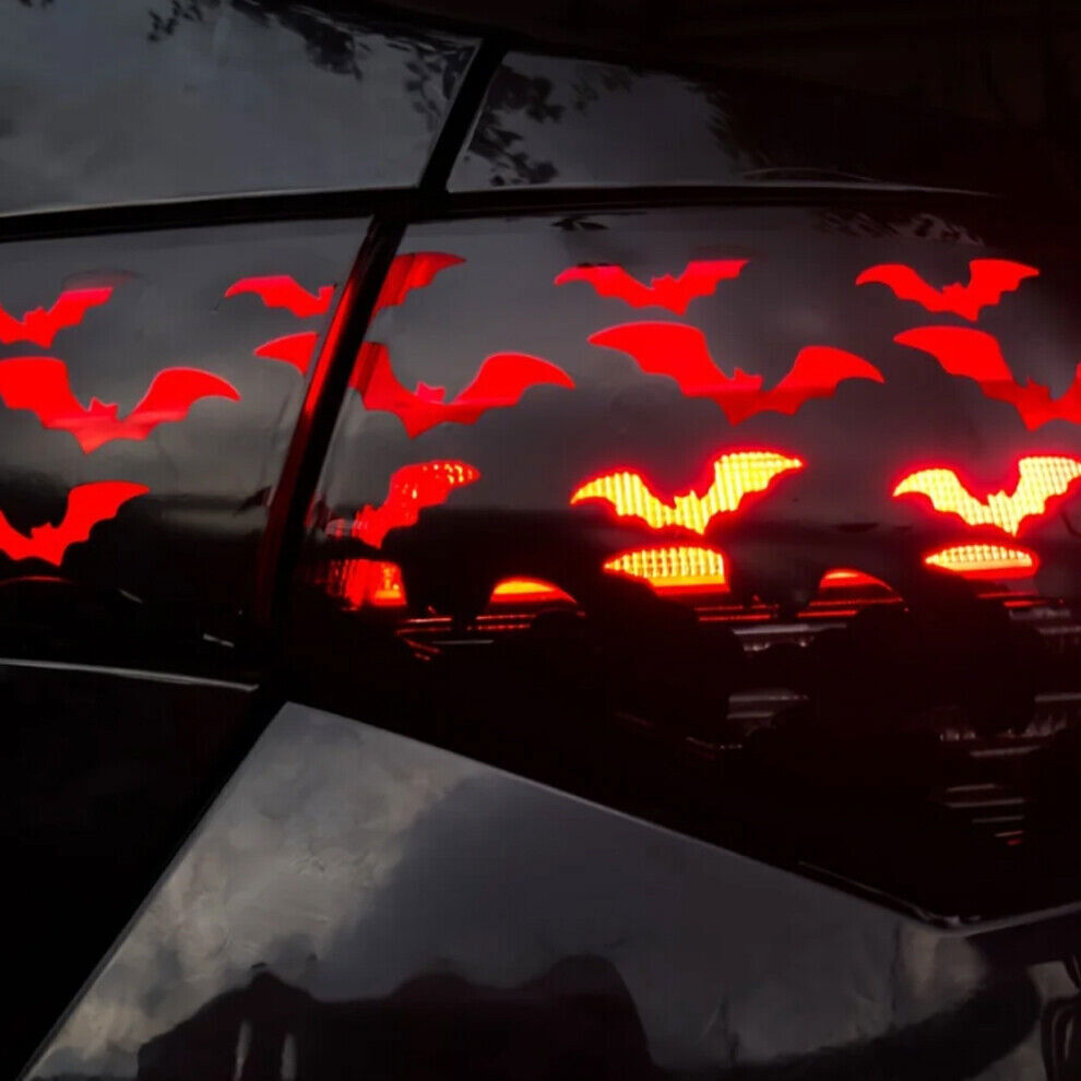 Car Taillight Cover Bat Sticker DIY Waterproof Rear Tail Light Decal 30*48cm