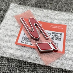 GENUINE OEM Silver+Red Si Emblem For Honda civic 2Dr 4Dr Trunk Rear JDM Badge