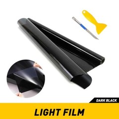 12″X72″ Gloss Dark Black Smoke Headlight Taillight Fog Light Tint Film Vinyl New