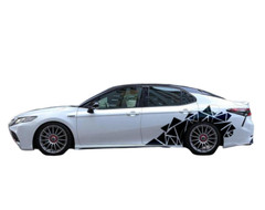 For Toyota Camry Rear Wheel Fender Car Sticker Graphic Irregular Triangle Decals