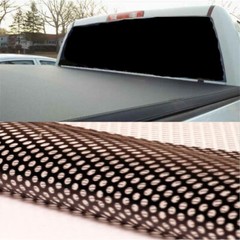 Universal Truck Pickup Rear Window Sticker Decal Black Perforated Look Sunscreen