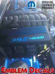 Dodge Challenger 392 Hemi Engine Decal SRT 09 2010 11 12 13 14 15 16 17 18 19