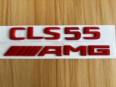 Gloss RED 3D CLS55 AMG Number Letters Rear Trunk Badge Emblem for Mercedes Benz