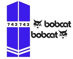 Fits Bobcat 743 Decals Stickers kit Repro Aftermarket Decal kit 02 Premium Vinyl