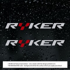 2pcs RYKER Decal Vinyl Stickers for Can Am AVT Vehicles Motorcycles Car Truck
