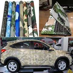 Bubble Free Camouflage Camo Car Digital Forest Vinyl Wrap Film Trim Sticker ABUS