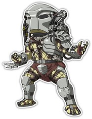 Predator 3M STICKER ALIEN AVP USA MADE TRUCK WINDOW CAR DECAL KIDS PREDATORS