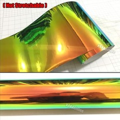 Colorful Chameleon / Car Rainbow Mirror Holographic Chrome Vinyl Wrap Sticker US