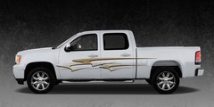 2 Car Truck Trailer Side Decals Graphics Stripes Vinyl #A10G