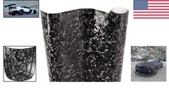 Black Carbon Fiber Vinyl Wrap Roll 1.49ft x 5ft Universal Fit for Vehicles