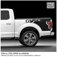 Ford F-150 2015-2020 Side Bed Stripes Decals For F150 LX XLT Lariat Raptor