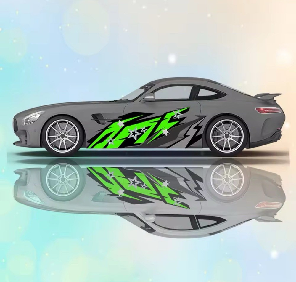 Sports Car Decals; Decals For All Cars; Universal Fit Comes With BOTH SIDES