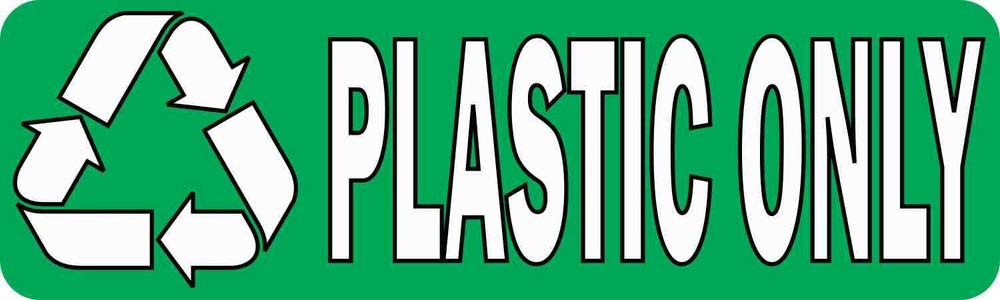 10in x 3in Plastic Only Permanent Vinyl Sticker Wall Sign Door Permanent Decal