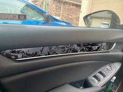 120″x60″ PET Liner Matte Black Forged Carbon Fiber Car Vinyl Wrap 10ft x 5ft