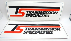 11″ Transmission Specialties Racing NHRA Drag Race Vinyl Sticker Decal Lot of 2