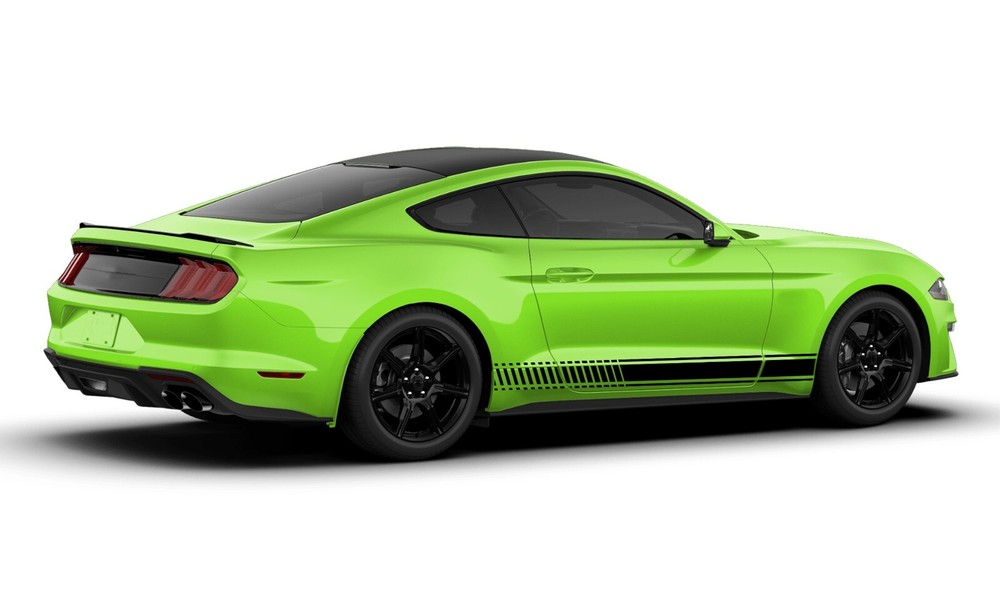 Lower side stripes graphics stickers decals compatible with Ford Mustang