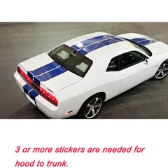 78″ Hood Roof Rally Racing Stripe Decal Stickers For Ford Mustang Chevy Camaro