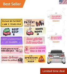 Customizable Fun 10PC Bumper Magnet Set – Ideal Gift for Prankster Drivers