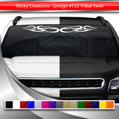 Design #122 TRIBAL SWIRL Windshield Decal Window Sticker Vinyl Graphic Banner