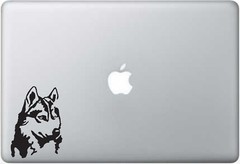 Beautiful Top Quality German Shepherd dog head car laptop decal sticker 6″Black
