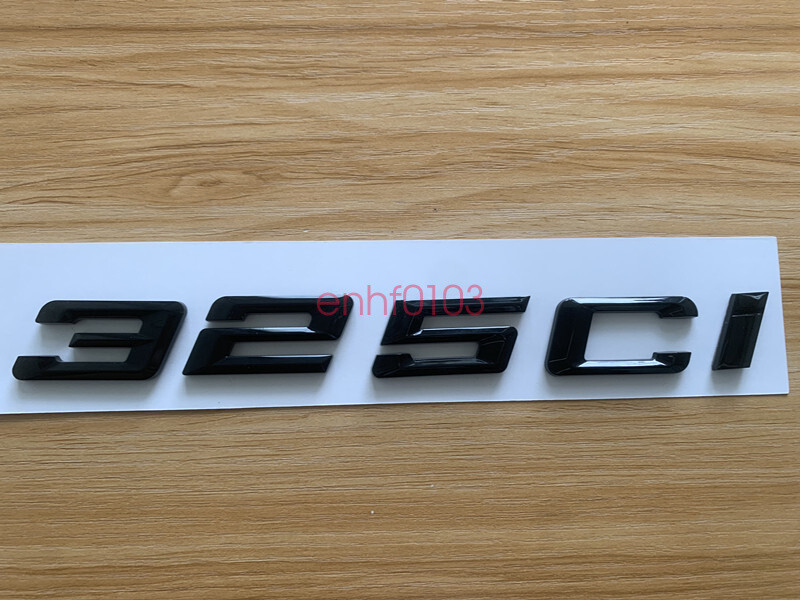 Gloss Black 3D ABS Letters Trunk 325ci Emblem Rear Badge for BMW 2017-2022 325ci
