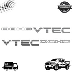 DOHC Vtec Stickers 92-00 Honda Civic Si Die Cut Vinyl OEM 1.2″ x 16″