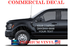 Truck Company Door Decals Set of 2 Custom Business Information USA ORACAL 651