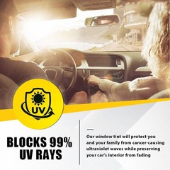 Windshield Sun Vinyl Visor Blank Banner Cover Sticker Tape Anti-UV Universal New