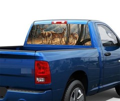 Pickup Truck SUV Car Rear Window Graphic Decal-Tint Print Sticker Deer Animals