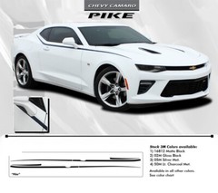 2017 2018 Camaro SS RS Upper Door Fender Accent Vinyl Graphic Decals 3M Stripes