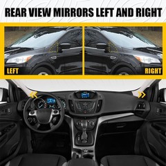Front Left/Right Mirror Corner Triangle Fender Cover for Ford Escape 2013-2019 E