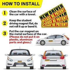 Weather-Resistant New Driver Magnets – 3 Pcs for Enhanced Driving Visibility