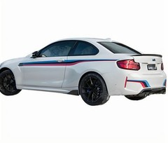 Graphics Tricolor Stripe Side Sticker For BMW M Performance Rear Bumper Decals