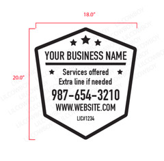 Business Sign Custom Name Advertising Car Lettering Decal kit Truck vinyl BS16