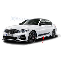 Glossy Black Performance Vinyl Decals Door Side Skirt Sill Stickers for BMW G20
