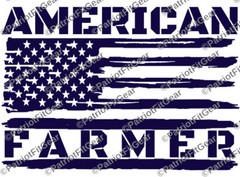 American Farmer,American Flag,Farming,Agribusiness,Dairy Farm,Custom Vinyl Decal
