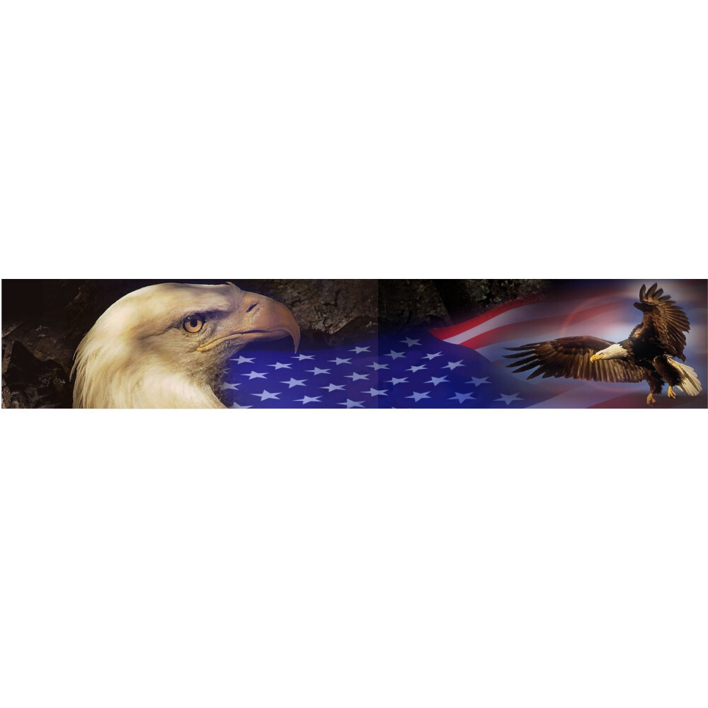 Sticker Film Windshield Front Window American Flag Top Sunshade Waterproof Decal