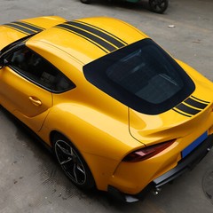 Rally Racing Stripes Hood Roof Trunk Vinyl Decal Fit For Toyota Supra 2019-2022
