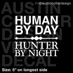 5″ HUNTER BY NIGHT vinyl decal car window laptop sticker – pc gamer warcraft wow