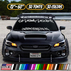 Custom Windshield Sticker GRAFFITI Car Truck Rear Window Decal Side Banner Lower